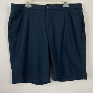 johnnie-O Mens PREP-FORMANCE Golf Shorts Size 40 Blue Polyester Flat Front